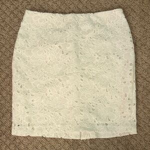 Banana Republic white Lace Skirt